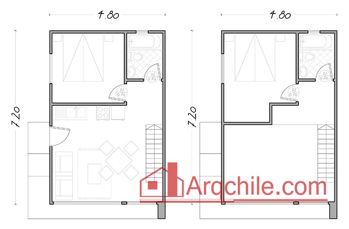 Loft Maitencillo, 54 metros cuadrados