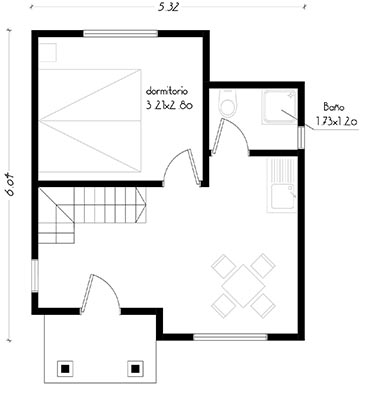 casa colbun 54 m2
