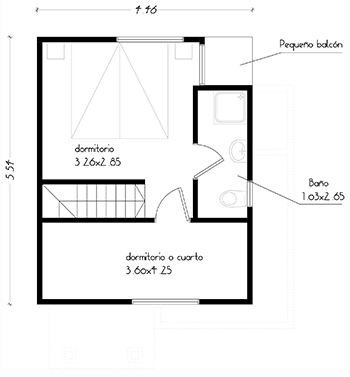 casa colbun 54 m2